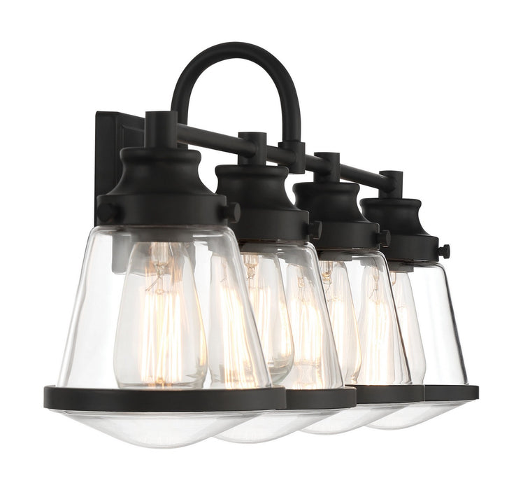 Minka-Lavery 2584-66A Four Light Bath Vanity, Coal