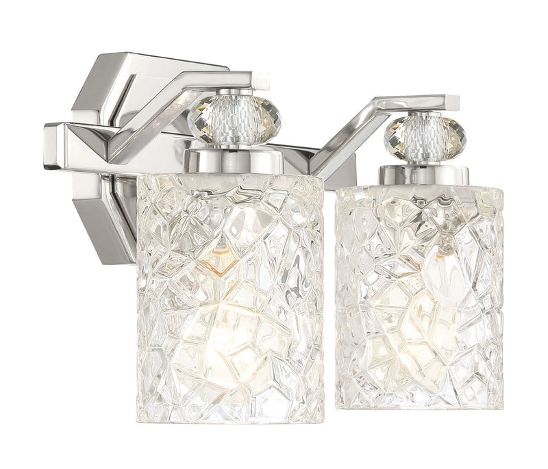 Minka-Lavery 2612-77 Two Light Bath Vanity, Chrome