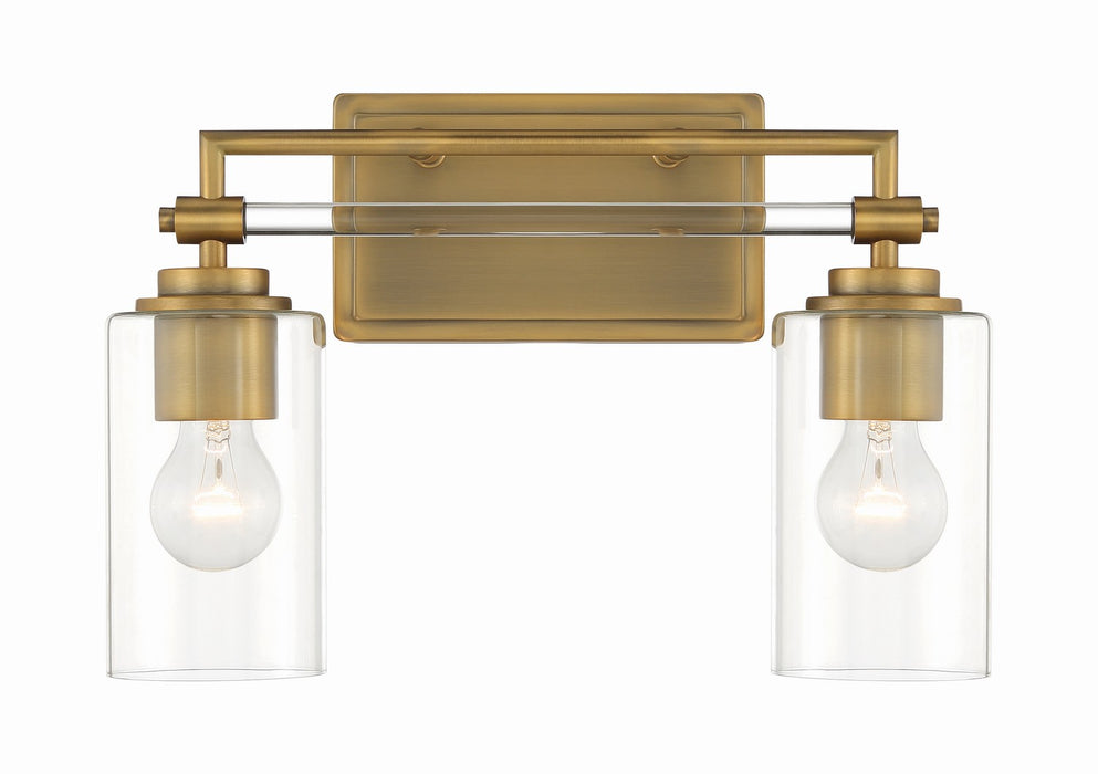 Minka-Lavery 2642-575 Two Light Bath Vanity, Antique Noble Brass