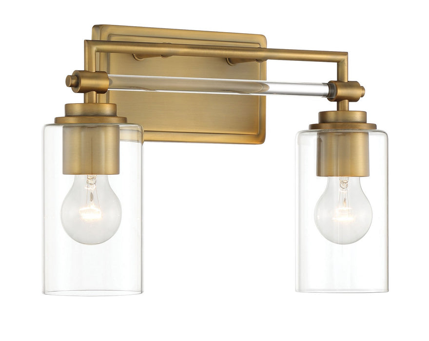 Minka-Lavery 2642-575 Two Light Bath Vanity, Antique Noble Brass