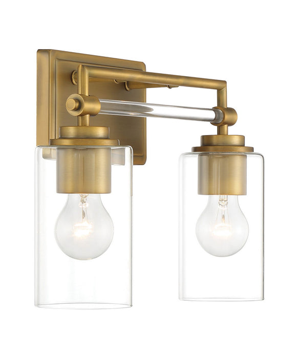 Minka-Lavery 2642-575 Two Light Bath Vanity, Antique Noble Brass