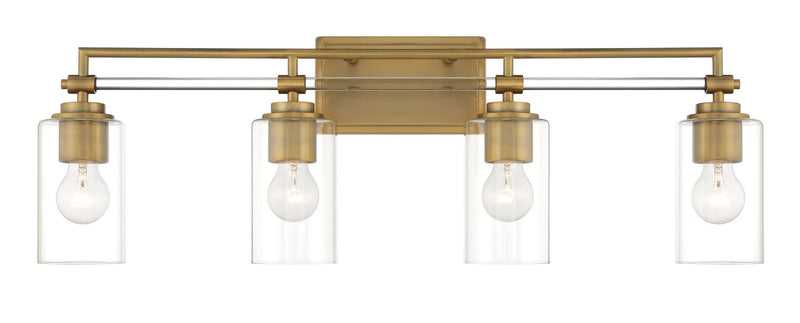 Minka-Lavery 2644-575 Four Light Bath Vanity, Antique Noble Brass