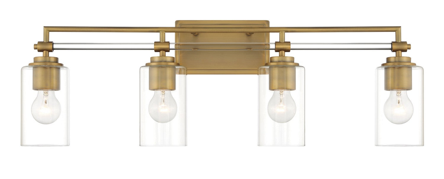 Minka-Lavery 2644-575 Four Light Bath Vanity, Antique Noble Brass