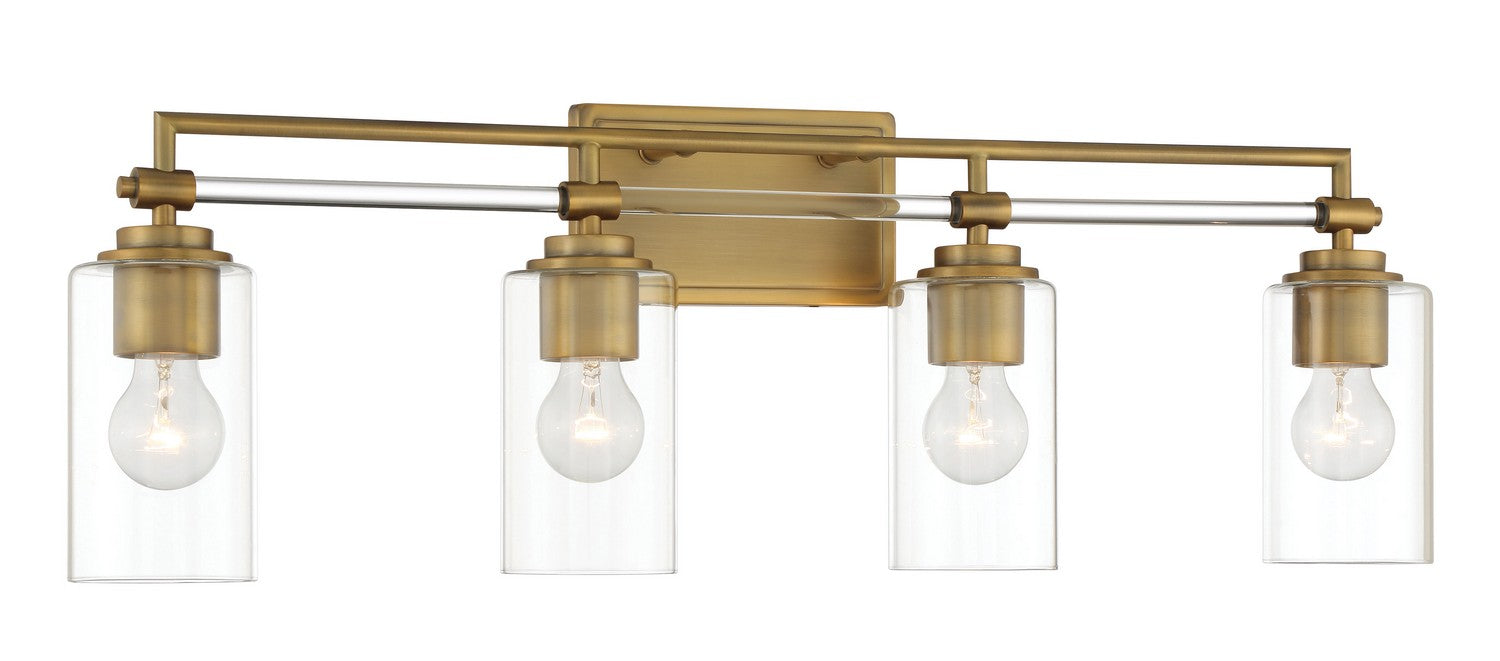 Minka-Lavery 2644-575 Four Light Bath Vanity, Antique Noble Brass