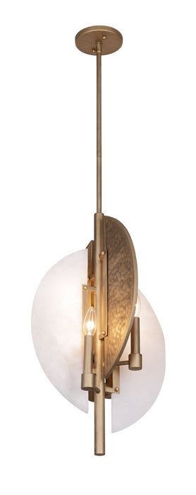 Minka-Lavery 3461-788 Four Light Pendant, Ashen Gold