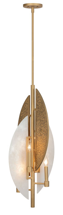 Minka-Lavery 3462-788 Four Light Pendant, Ashen Gold