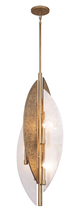 Minka-Lavery 3463-788 Eight Light Pendant, Ashen Gold
