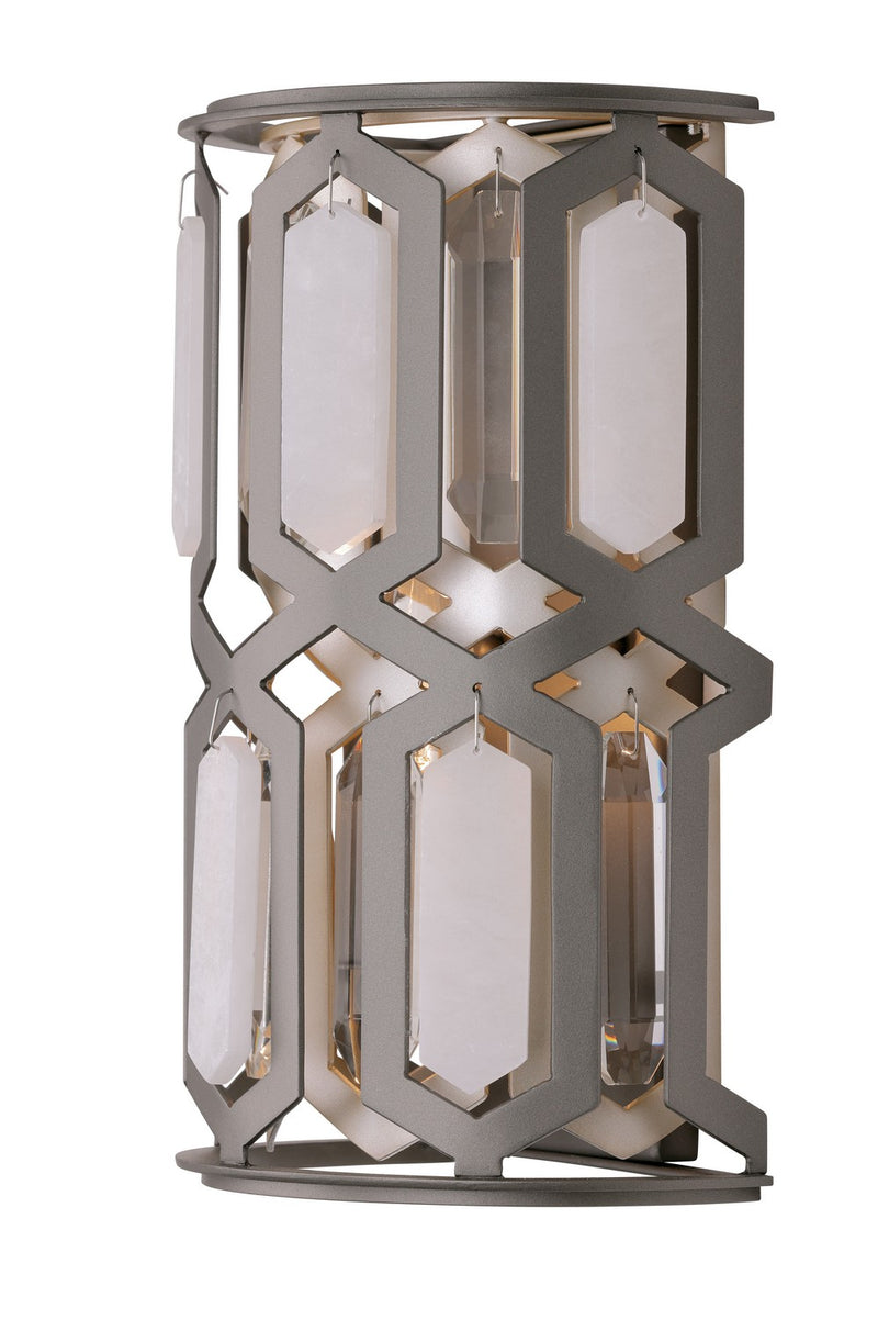Minka-Lavery 3581-795 One Light Wall Sconce, Bronze & Sultry Silver