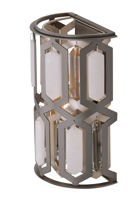 Minka-Lavery 3581-795 One Light Wall Sconce, Bronze & Sultry Silver