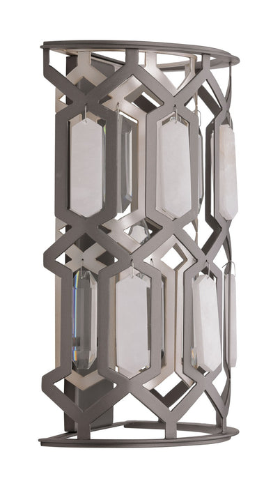 Minka-Lavery 3582-795 One Light Wall Sconce, Bronze & Sultry Silver