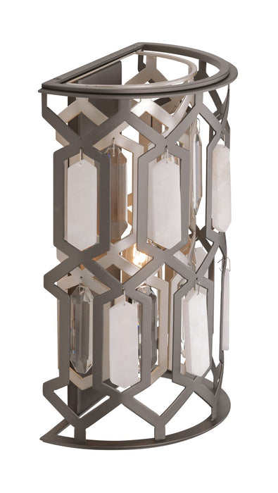 Minka-Lavery 3582-795 One Light Wall Sconce, Bronze & Sultry Silver