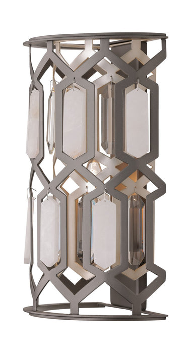 Minka-Lavery 3582-795 One Light Wall Sconce, Bronze & Sultry Silver