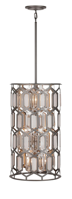 Minka-Lavery 3586-795 Nine Light Foyer Pendant, Bronze & Sultry Silver