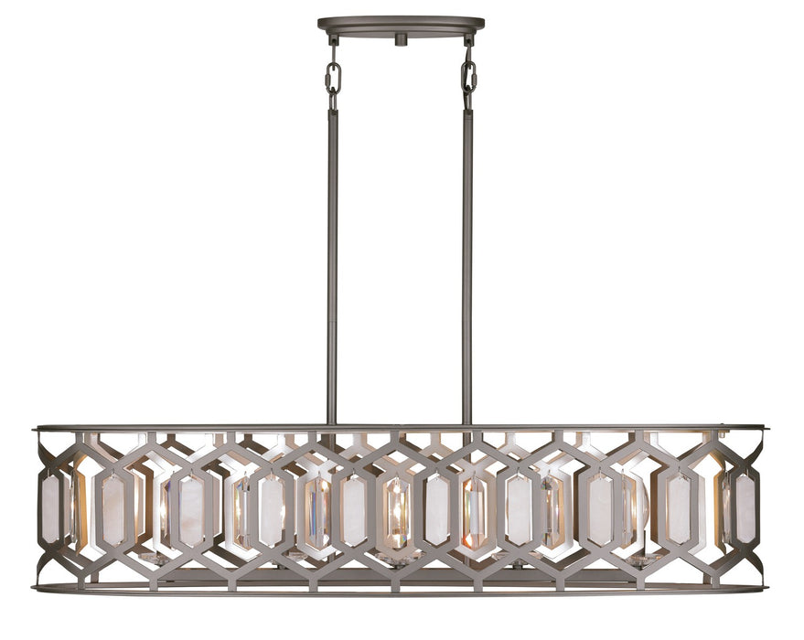 Minka-Lavery 3588-795 Five Light Island Pendant, Bronze & Sultry Silver