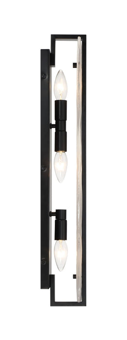 Minka-Lavery 3615-66A Three Light Wall Sconce, Coal