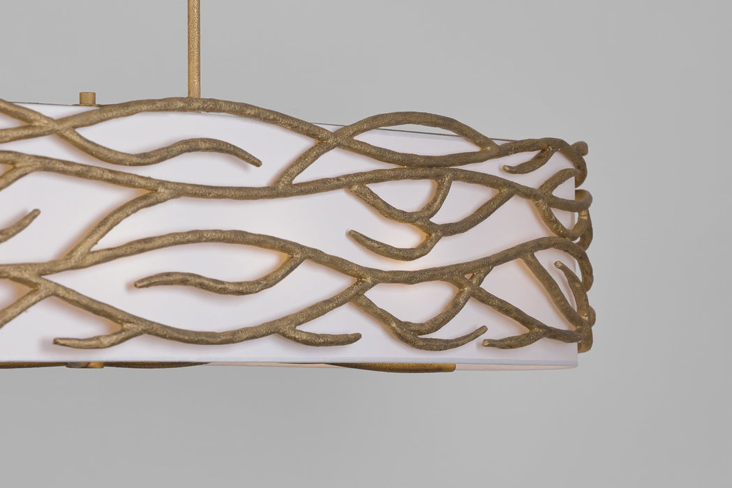 Minka-Lavery 3717-788 Ten Light Island Pendant, Ashen Gold