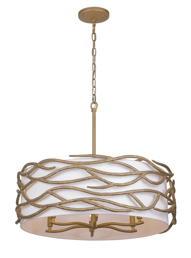 Minka-Lavery 3718-788 Six Light Pendant, Ashen Gold