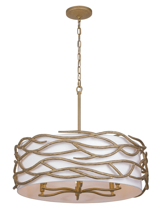 Minka-Lavery 3718-788 Six Light Pendant, Ashen Gold