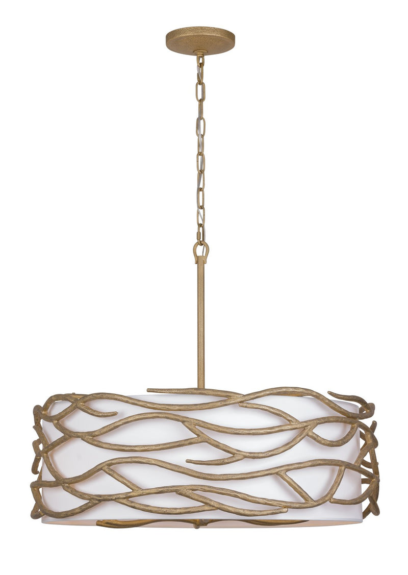 Minka-Lavery 3718-788 Six Light Pendant, Ashen Gold
