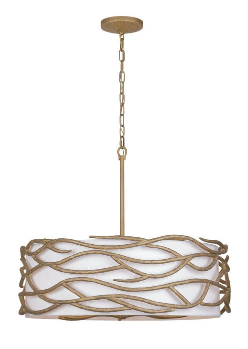 Minka-Lavery 3718-788 Six Light Pendant, Ashen Gold