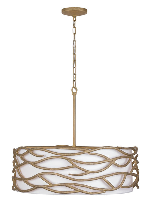 Minka-Lavery 3718-788 Six Light Pendant, Ashen Gold