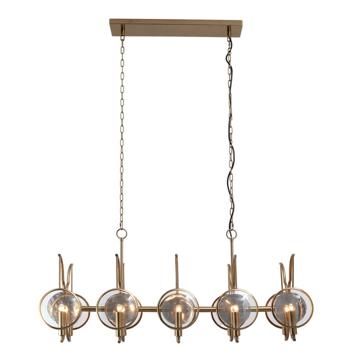 Minka-Lavery 3817-863 Ten Light Island Pendant, Artisan Brass