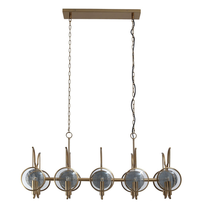 Minka-Lavery 3817-863 Ten Light Island Pendant, Artisan Brass