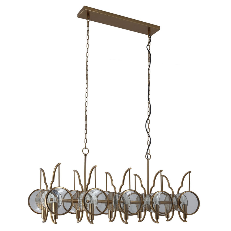 Minka-Lavery 3817-863 Ten Light Island Pendant, Artisan Brass