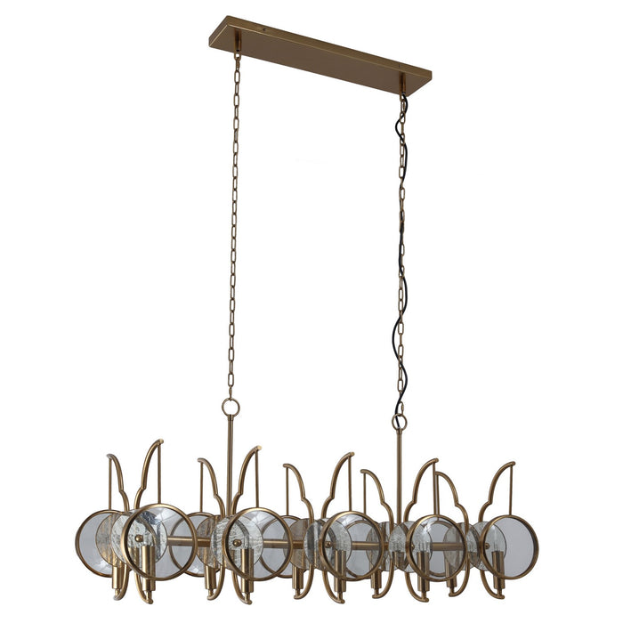 Minka-Lavery 3817-863 Ten Light Island Pendant, Artisan Brass