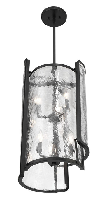 Minka-Lavery 5266-66A Six Light Foyer Pendant, Coal