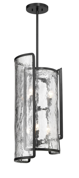 Minka-Lavery 5266-66A Six Light Foyer Pendant, Coal
