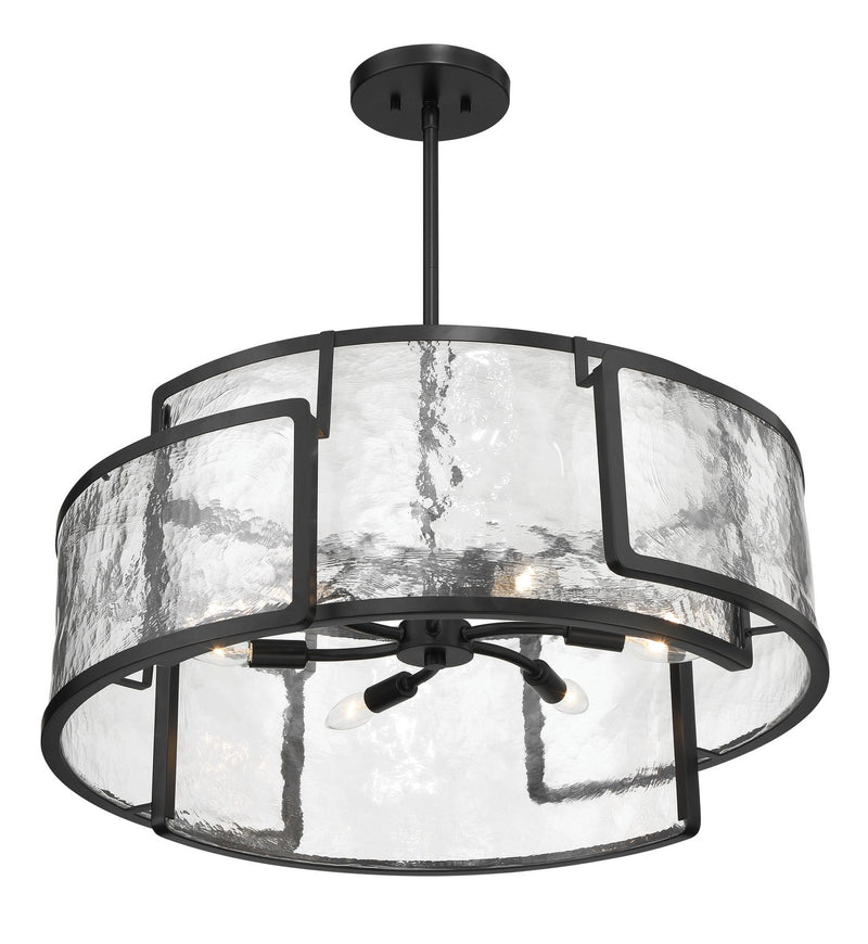 Minka-Lavery 5267-66A Six Light Pendant, Coal
