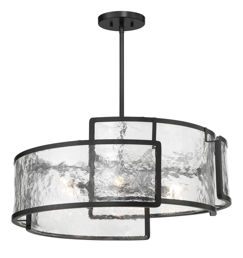 Minka-Lavery 5267-66A Six Light Pendant, Coal