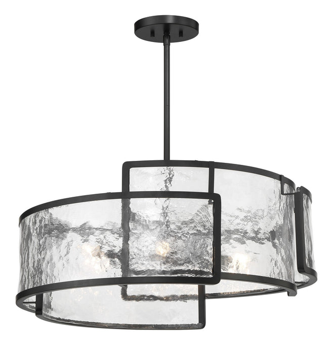 Minka-Lavery 5267-66A Six Light Pendant, Coal