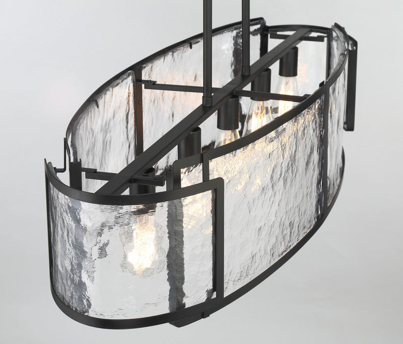 Minka-Lavery 5268-66A Five Light Island Pendant, Coal
