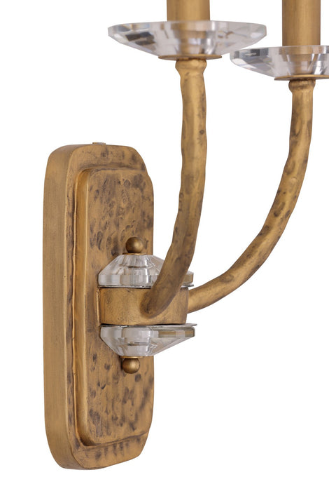 Minka-Lavery 5282-788 Two Light Wall Sconce, Ashen Gold