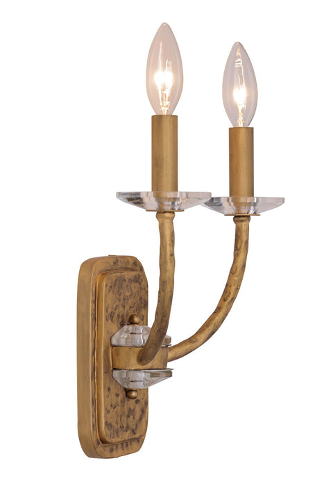 Minka-Lavery 5282-788 Two Light Wall Sconce, Ashen Gold
