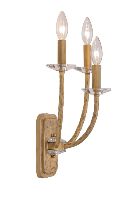 Minka-Lavery 5283-788 Three Light Wall Sconce, Ashen Gold