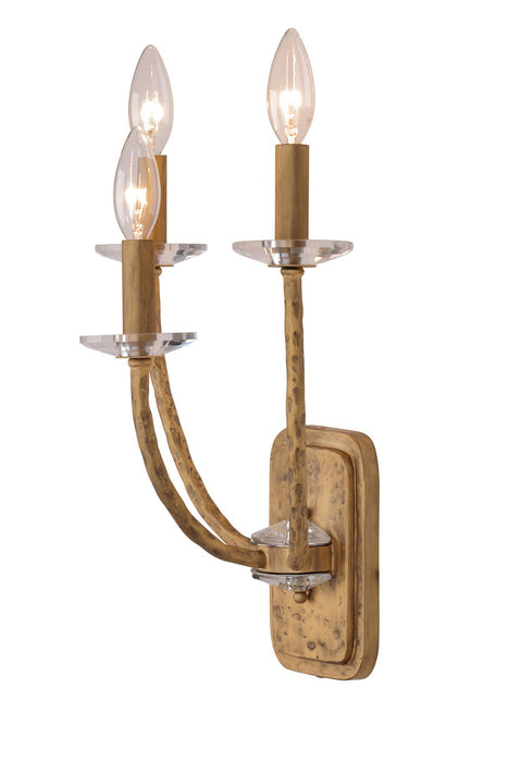 Minka-Lavery 5283-788 Three Light Wall Sconce, Ashen Gold