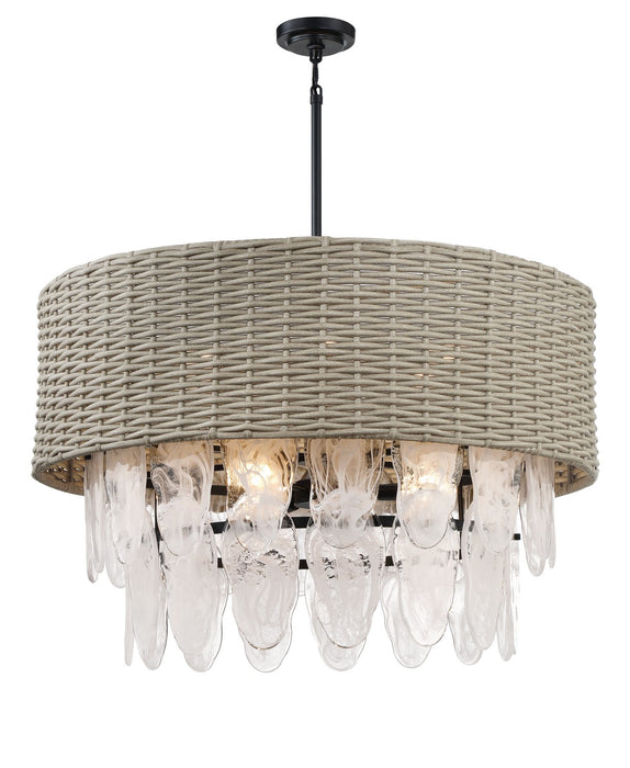 Minka-Lavery 5297-66A Nine Light Pendant, Coal