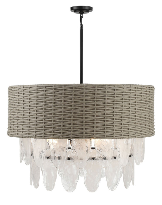 Minka-Lavery 5297-66A Nine Light Pendant, Coal