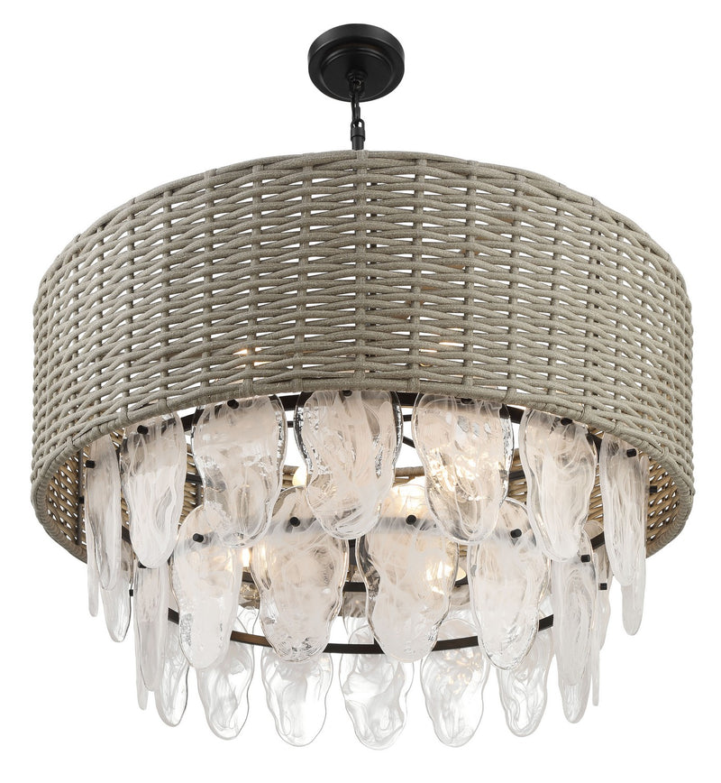 Minka-Lavery 5297-66A Nine Light Pendant, Coal