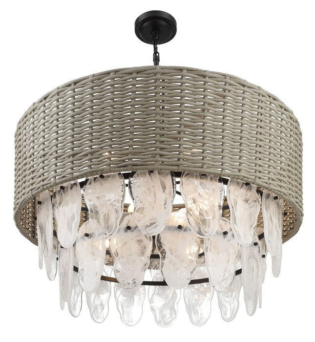 Minka-Lavery 5297-66A Nine Light Pendant, Coal