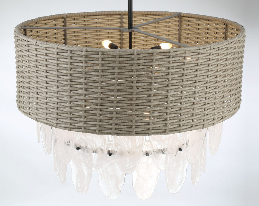 Minka-Lavery 5297-66A Nine Light Pendant, Coal
