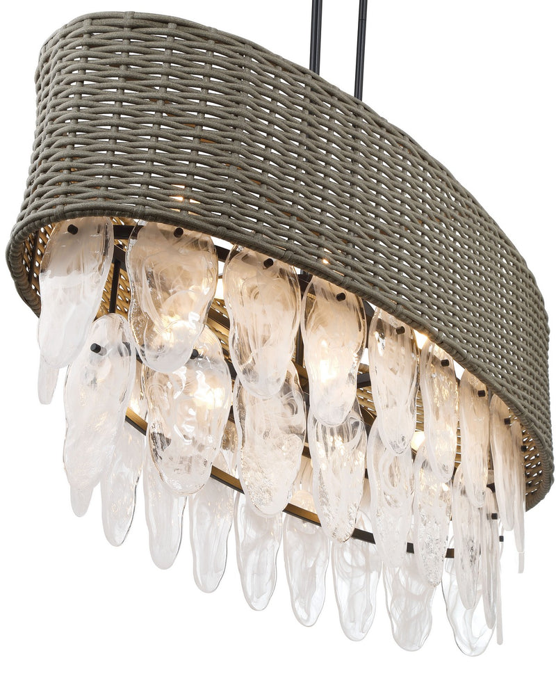 Minka-Lavery 5298-66A 12 Light Island Pendant, Coal