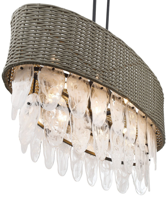 Minka-Lavery 5298-66A 12 Light Island Pendant, Coal