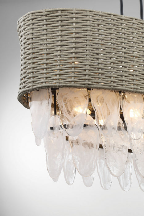 Minka-Lavery 5298-66A 12 Light Island Pendant, Coal