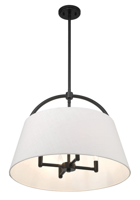 Minka-Lavery 5396-66A Four Light Island Pendant, Coal