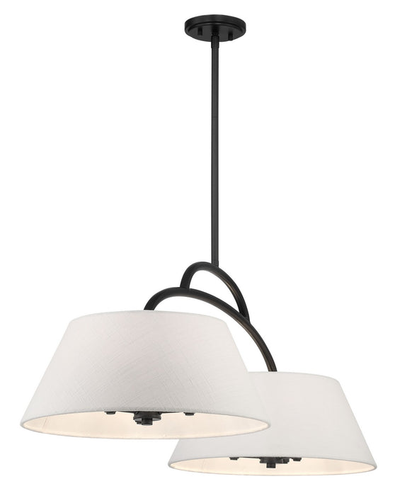 Minka-Lavery 5398-66A Six Light Island Pendant, Coal