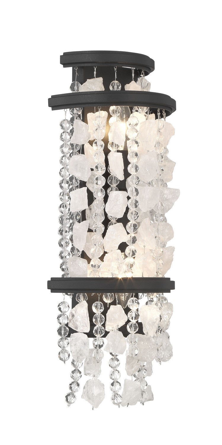 Minka-Lavery 6702-66 Two Light Wall Sconce, Sand Coal